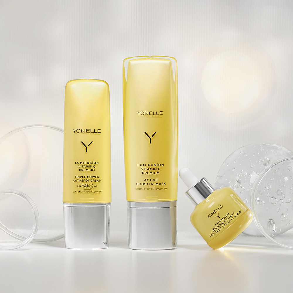 LUMIFUSÍON Hármas Hatású Krém SPF50 Pigmentfoltok Ellen C-vitaminnal Prémium